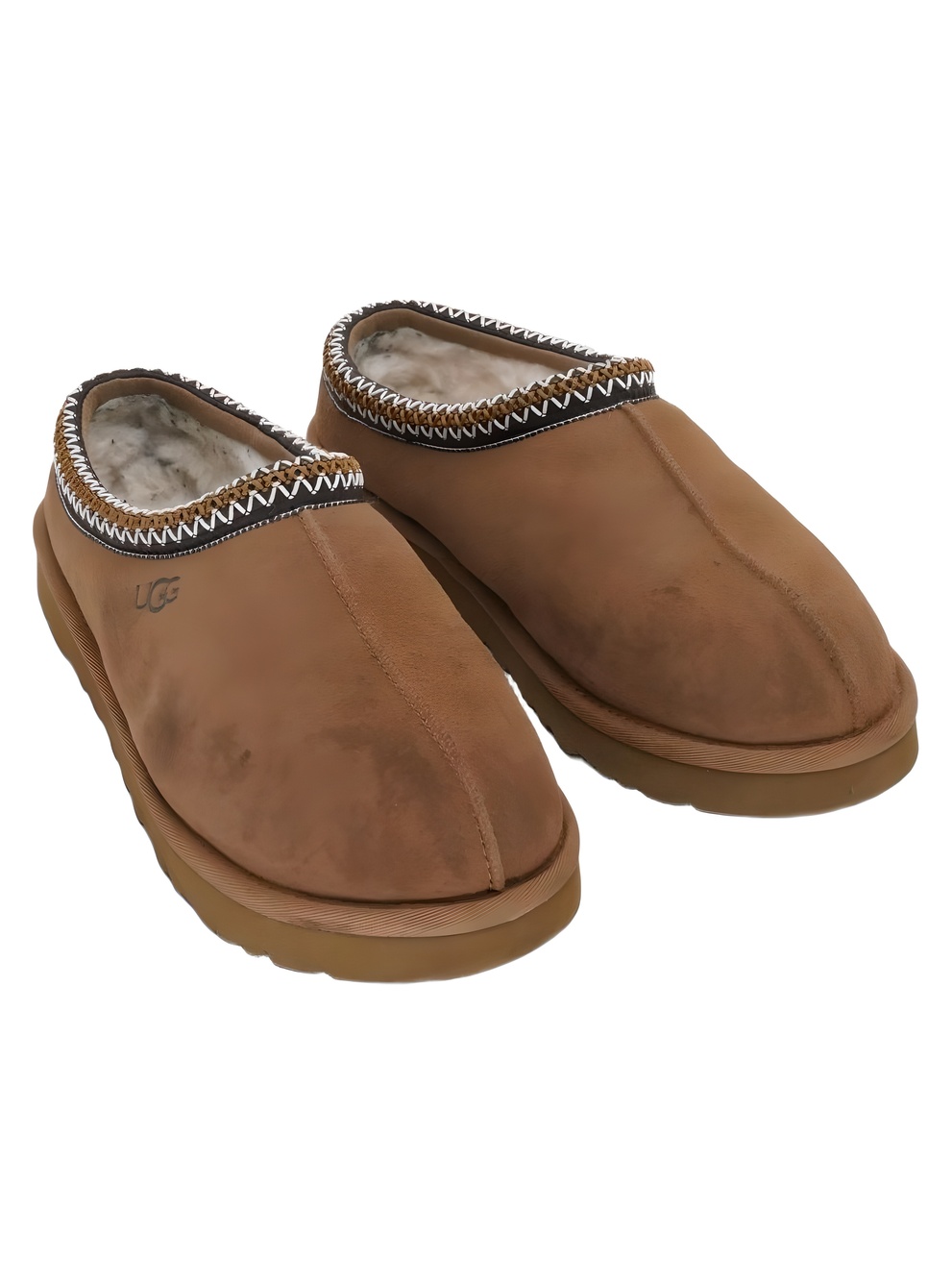 UGG Mens Tasman II Chestnut Suede Slip On Slippers Size 9M